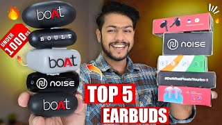 Top 5 Best Earbuds Under 1500 Rs|🔥Best TWS Earbuds Of 2024| Boat 161,Boat 131 \u0026 More|