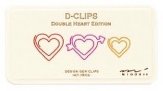 Midori D-Clips Hearts Japanese Stationery