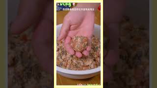 蒸梅菜肉丸 Steamed Preserved Vegetable Pork Ball #shorts #cooking #food