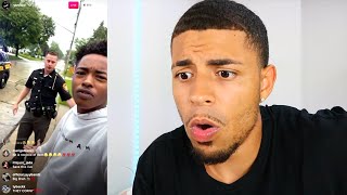 17 Year Old Rapper Almost SHOT & ARRESTED BY COPS On IG Live! 💔 REACTION!