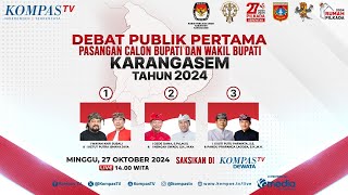 [LIVE] Debat Publik Pertama Calon Bupati  & Wakil Bupati Kabupaten Karangasem 2024