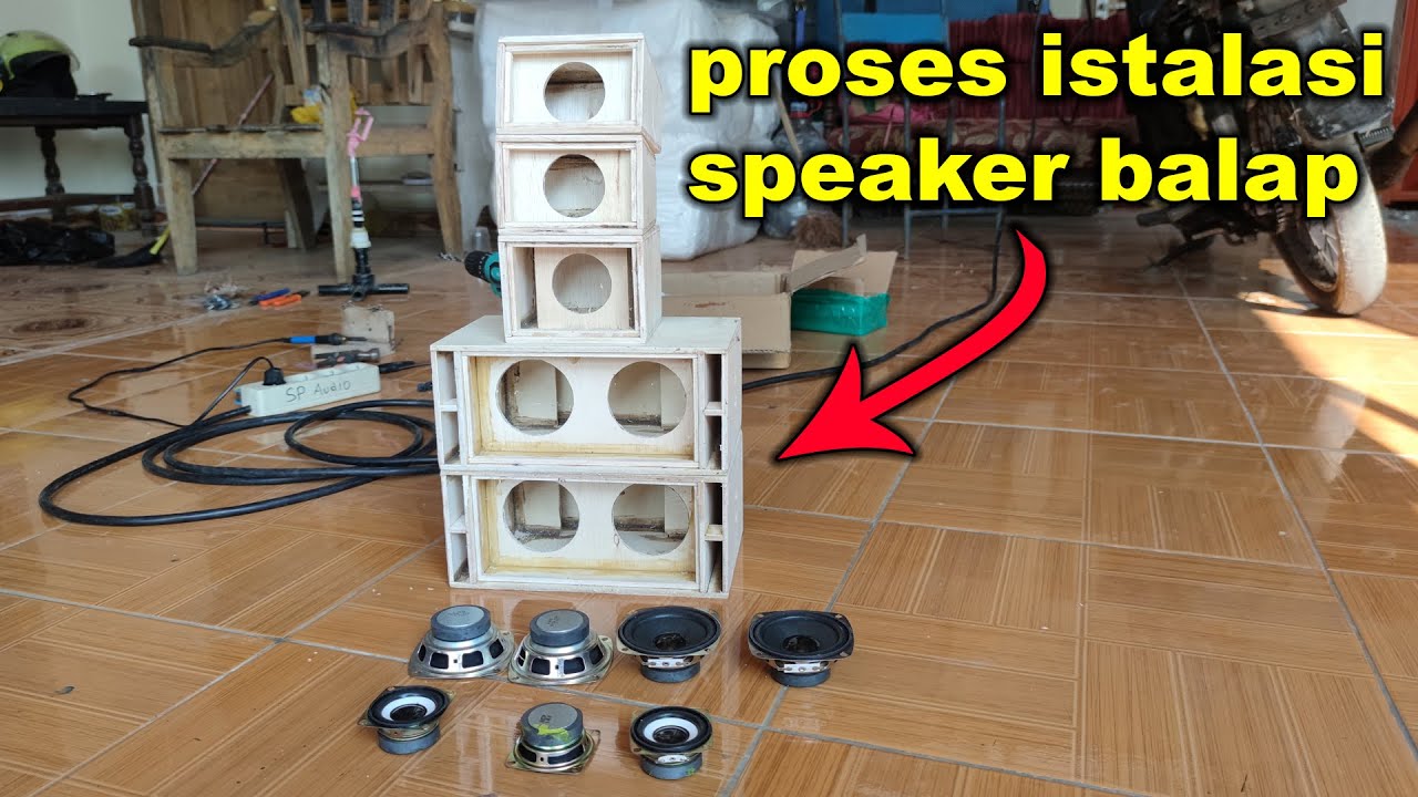 Proses Pemasangan Speaker Ke Box Speaker Sound Miniatur Balap - YouTube