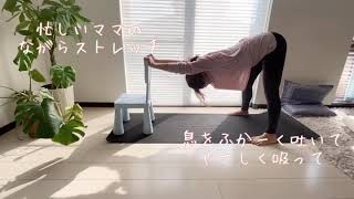 【ながらストレッチ】気持ちよく胸を開こう！家事の合間にもできる！