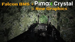 DCS Player Tries Falcon BMS With The Pimax Crystal [Graphics Changer] | F16 Vs Eurofighter Furball