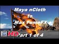 FumeFX Part 1 of 4 The Flaming Pirate Flag Tutorial (Maya nCloth to 3dsmax)