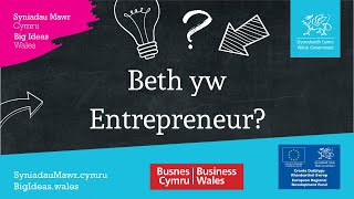 Beth yw entrepreneur?