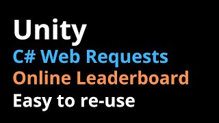 Connect Unity to a Website & Database! (C# & SQL Tutorial)