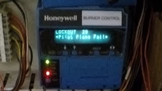 Honeywell 7800 pilot failure code 28