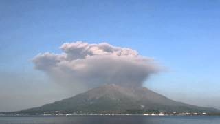 桜島噴火タイムラプス2015.5.17