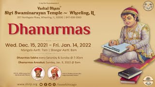 Dhanurmas | Vadtal Dham  | Shri Swaminarayan Mandir Wheeling | 12/25/2021