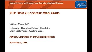 Nov 3, 2021 ACIP Meeting - Ebola Vaccine