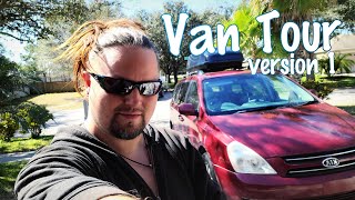 Vanlife Rox - Tour version 1 KIA Sedona Stealth Camper Minivan