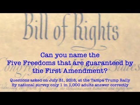 Which of the following are guaranteed by the First Amendment?