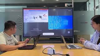 13: 4 Split Screen Projection - Vue Digital Signage Hikvision Smart Board Interactive Display