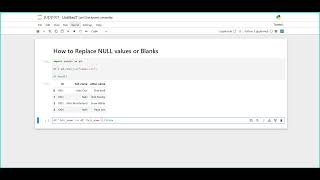 How to Replace NULL values or Blanks in Python