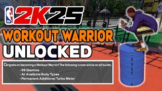 WORKOUT WARRIOR AND PERMANENT TURBO BOOST UNLOCKED in NBA 2K25