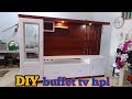 MEMBUAT BUFFET TV HPL PLUS SKAT RUANGAN |  buffer tv modern