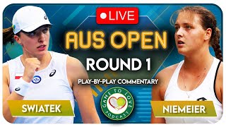 SWIATEK vs NIEMEIER | Australian Open 2023 | LIVE Tennis Play-By-Play Stream