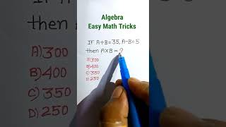 Algebra Shortcuts Tricks in Hindi| Number System| Maths for RRB GROUP D SSC CGL| #shorts