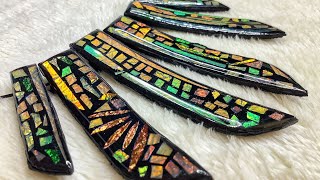 Polymer clay Mosaïque Dichroic