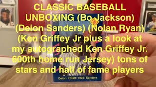 Ken Griffey Jr. Autographed Jersey and Classic baseball unboxing the hits