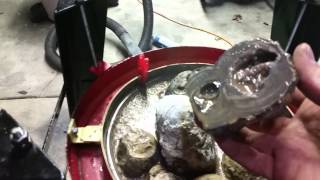 Homemade vidralap. Rock polisher