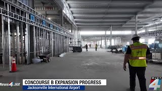 We're taking you behind-the-scenes as Concourse B takes shape at JAX