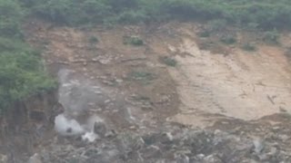 Dramatic footage of landslide in China