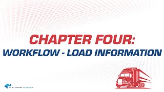 Platform Science Workflow Load Information