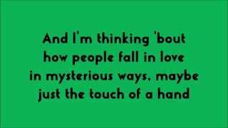 Thinking out loud with lyrics