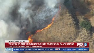 Silverado Fire In Orange County Forces 90K Evacuations