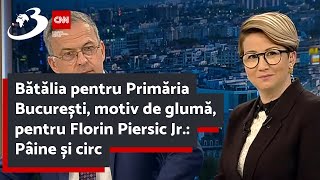 Bătălia pentru Primăria București, motiv de glumă, pentru Florin Piersic Jr.: Pâine și circ