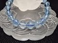 Gelang Batu Ice Aquamarine Quartz Full Natural Stone Super 8.3mm C648