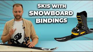 Short Skis with Snowboard Bindings | Must-Have of This Winter