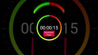 15 Seconds Countdown Quiz Timer with Clock Tiktok Sound and Finish Bell 🔔