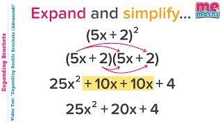 Expand & Simplify Double Brackets (Advanced/Coefficient of x) - Tutorial / Revision