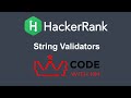 String Validators HackerRank Python Solution | CODE WITH NM