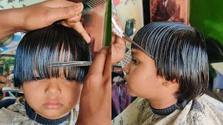 Baby Girl Hair Cutting | full tutorial video | Baby Haircut Tutorial