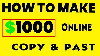 How To Make $1000 Online With This Simple Videos    ( Make Money Online)