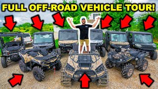 I Bought TOO MANY! FULL TOUR of ALL My OFF-ROAD VEHICLES!!! ($10,000 ATV GIVEAWAY)