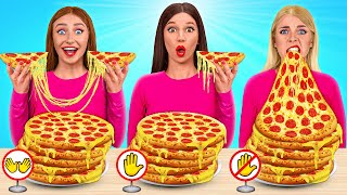 No Hands vs One Hand vs Two Hands Eating Challenge | Funny Food Situations by TeenDO Challenge