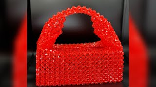 How to Make the Bottega Veneta Beaded Bag. #beads #beadingtutorials