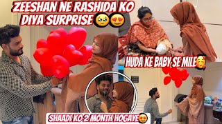 Rashida Ko Surprise Gift 🥰 2 Month Complete hogaye | Huda Appi Ke Baby Se Mile | Zeeshan \u0026 Abresh