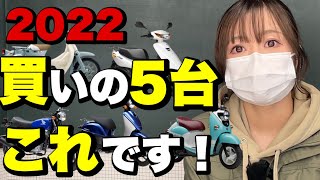 【2022】中古原付オススメBEST５！今買いの50cc中古車はこの５台です！