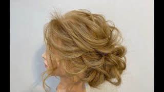 ルーズアップヘアアレンジ【簡単ヘアセット】卒業式や入学式、成人式、結婚式、七五三、浴衣に