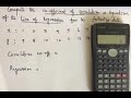 #4/How to Solve Coefficient of Correlation(r) and Line of Regression Using Fx-100MS calculator#Tamil