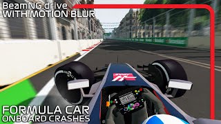 Formula Car Onboard Crashes #9 | With MOTION BLUR | BeamNG.drive | F1&F2 MOD | 60FPS