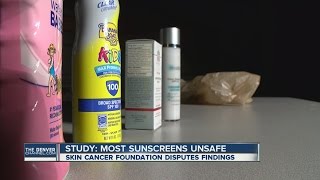 Environmental group warns of danger in some sunscreen, others protest