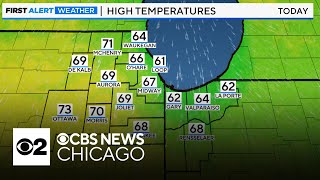 Cooler, mostly dry day ahead in Chicago