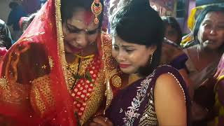 ଝିଅ ବିଦାୟ ବେଳର ଦୁର୍ଶ୍ୟ😭😭 /jhia bidaya time #, village style marriage video